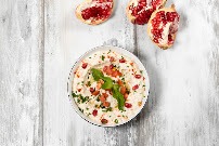 Labneh with pomegranate and mint